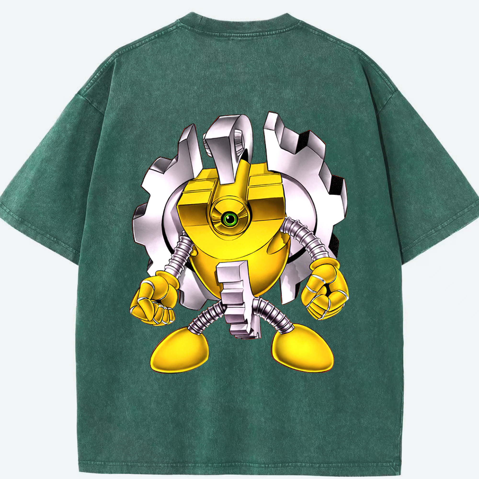 （画像用） 遊☆戯☆王 Yu-Gi-Oh! 綿100% ヴィンテージ風 半袖Tシャツ（背面プリント）